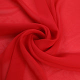 17 COLOURS Plain Soft Smooth Heavy Georgette Chiffon Sheer Dress Fabric 59" Wide