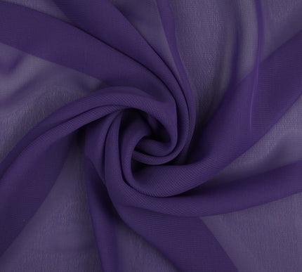17 COLOURS Plain Soft Smooth Heavy Georgette Chiffon Sheer Dress Fabric 59" Wide