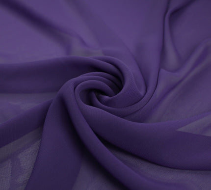 17 COLOURS Plain Soft Smooth Heavy Georgette Chiffon Sheer Dress Fabric 59" Wide