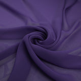 17 COLOURS Plain Soft Smooth Heavy Georgette Chiffon Sheer Dress Fabric 59" Wide