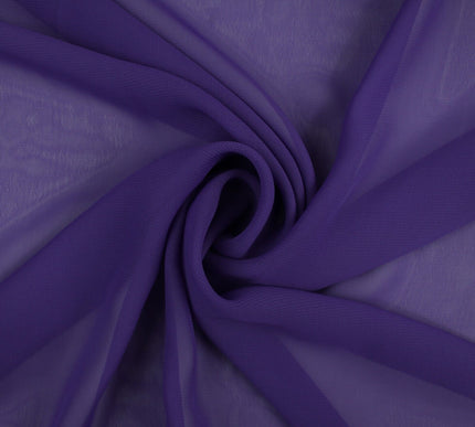 17 COLOURS Plain Soft Smooth Heavy Georgette Chiffon Sheer Dress Fabric 59" Wide