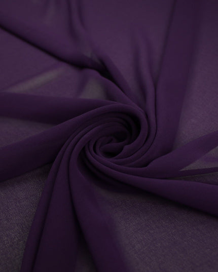 17 COLOURS Plain Soft Smooth Heavy Georgette Chiffon Sheer Dress Fabric 59" Wide