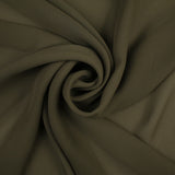 18 COLOURS - Premium Plain DOUBLE Georgette Chiffon Sheer Dress Polyester Fabric