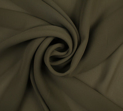 18 COLOURS - Premium Plain DOUBLE Georgette Chiffon Sheer Dress Polyester Fabric