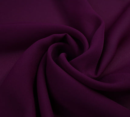 18 COLOURS - Premium Plain DOUBLE Georgette Chiffon Sheer Dress Polyester Fabric