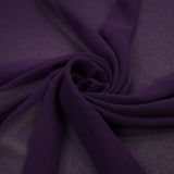 17 COLOURS Plain Soft Smooth Heavy Georgette Chiffon Sheer Dress Fabric 59" Wide