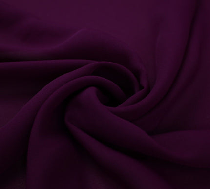 18 COLOURS - Premium Plain DOUBLE Georgette Chiffon Sheer Dress Polyester Fabric