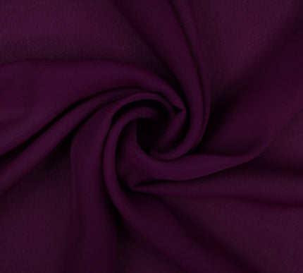 18 COLOURS - Premium Plain DOUBLE Georgette Chiffon Sheer Dress Polyester Fabric