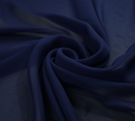 17 COLOURS Plain Soft Smooth Heavy Georgette Chiffon Sheer Dress Fabric 59" Wide