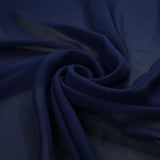17 COLOURS Plain Soft Smooth Heavy Georgette Chiffon Sheer Dress Fabric 59" Wide