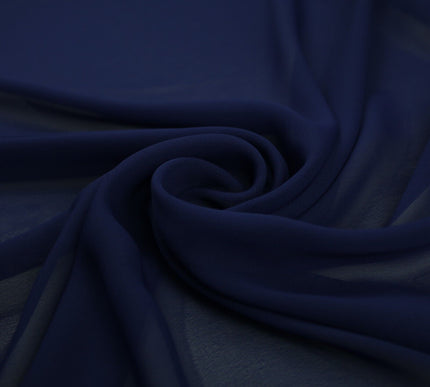 17 COLOURS Plain Soft Smooth Heavy Georgette Chiffon Sheer Dress Fabric 59" Wide