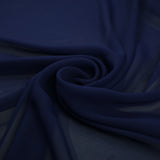 17 COLOURS Plain Soft Smooth Heavy Georgette Chiffon Sheer Dress Fabric 59" Wide