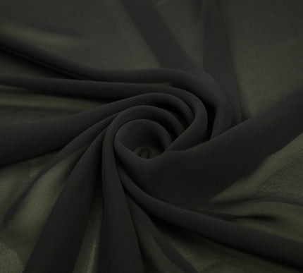 17 COLOURS Plain Soft Smooth Heavy Georgette Chiffon Sheer Dress Fabric 59" Wide