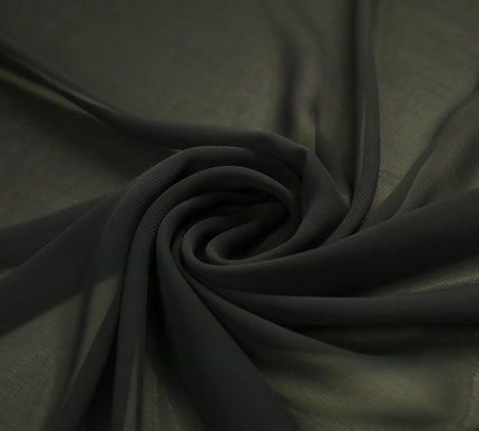 17 COLOURS Plain Soft Smooth Heavy Georgette Chiffon Sheer Dress Fabric 59" Wide