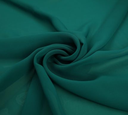 17 COLOURS Plain Soft Smooth Heavy Georgette Chiffon Sheer Dress Fabric 59" Wide