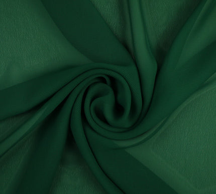 17 COLOURS Plain Soft Smooth Heavy Georgette Chiffon Sheer Dress Fabric 59" Wide
