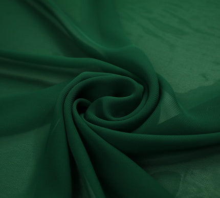 17 COLOURS Plain Soft Smooth Heavy Georgette Chiffon Sheer Dress Fabric 59" Wide