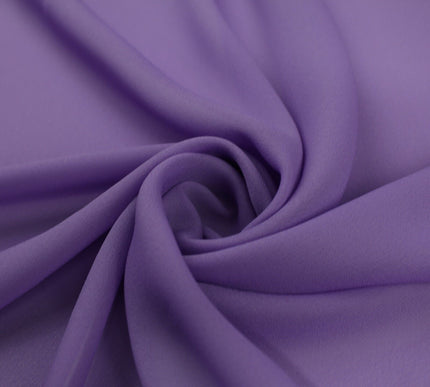 18 COLOURS - Premium Plain DOUBLE Georgette Chiffon Sheer Dress Polyester Fabric