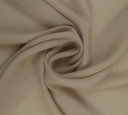 18 COLOURS - Premium Plain DOUBLE Georgette Chiffon Sheer Dress Polyester Fabric