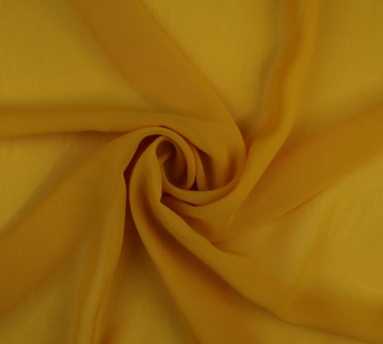 17 COLOURS Plain Soft Smooth Heavy Georgette Chiffon Sheer Dress Fabric 59" Wide