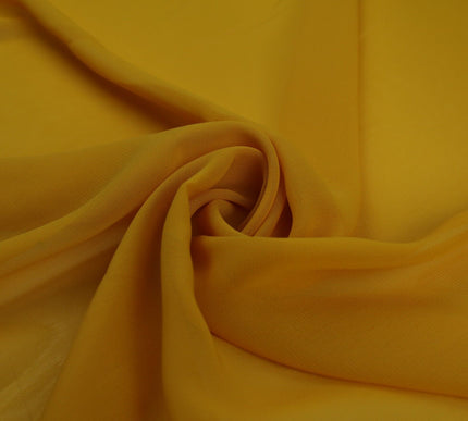 17 COLOURS Plain Soft Smooth Heavy Georgette Chiffon Sheer Dress Fabric 59" Wide
