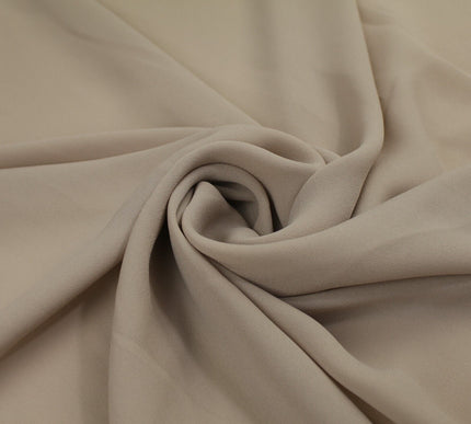 18 COLOURS - Premium Plain DOUBLE Georgette Chiffon Sheer Dress Polyester Fabric