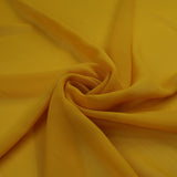 17 COLOURS Plain Soft Smooth Heavy Georgette Chiffon Sheer Dress Fabric 59" Wide