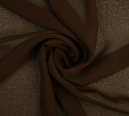 17 COLOURS Plain Soft Smooth Heavy Georgette Chiffon Sheer Dress Fabric 59" Wide