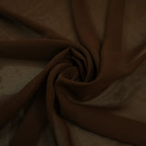 17 COLOURS Plain Soft Smooth Heavy Georgette Chiffon Sheer Dress Fabric 59" Wide