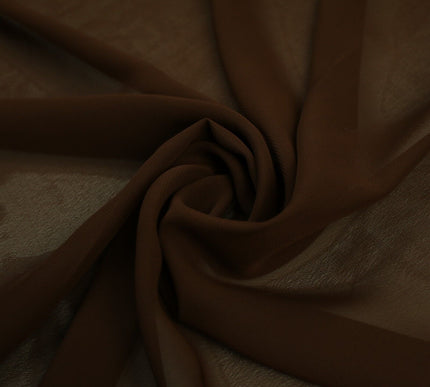 17 COLOURS Plain Soft Smooth Heavy Georgette Chiffon Sheer Dress Fabric 59" Wide