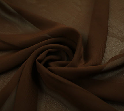 17 COLOURS Plain Soft Smooth Heavy Georgette Chiffon Sheer Dress Fabric 59" Wide