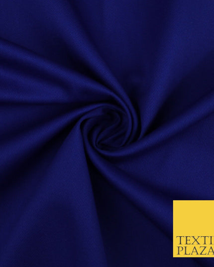 ROYAL BLUE 100% Cotton Drill Fabric Twill Upholstery Uniform Workwear 60" 8660