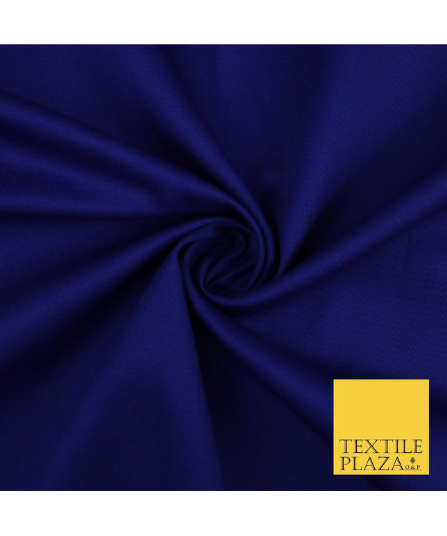 ROYAL BLUE 100% Cotton Drill Fabric Twill Upholstery Uniform Workwear 60" 8660