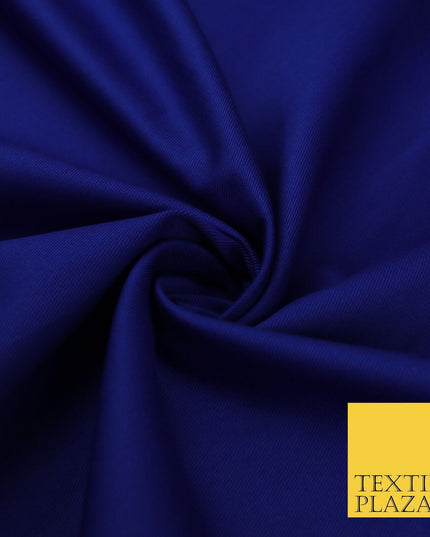 ROYAL BLUE 100% Cotton Drill Fabric Twill Upholstery Uniform Workwear 60" 8660