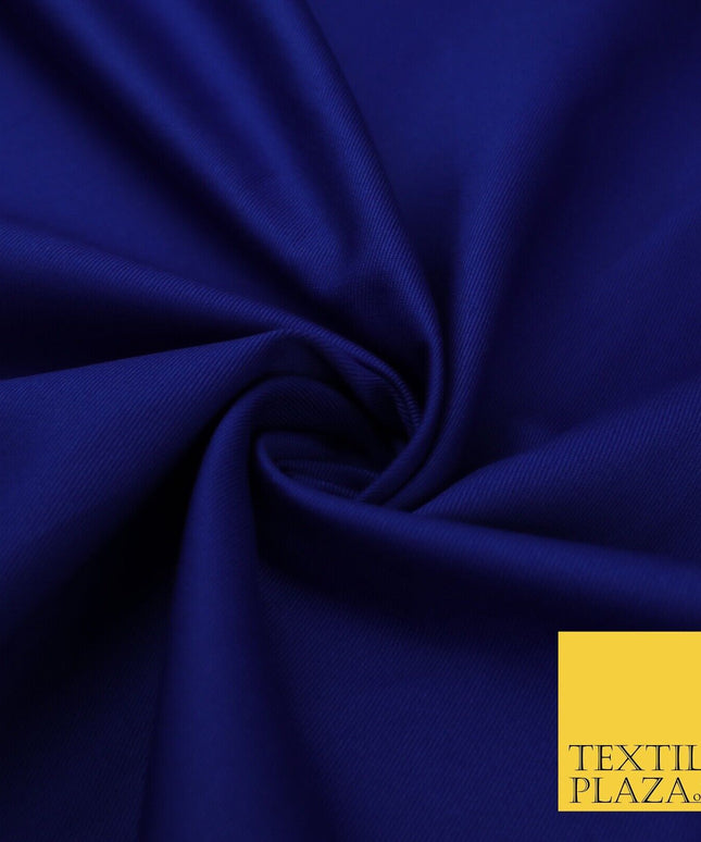 ROYAL BLUE 100% Cotton Drill Fabric Twill Upholstery Uniform Workwear 60" 8660