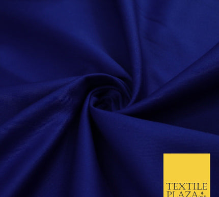 ROYAL BLUE 100% Cotton Drill Fabric Twill Upholstery Uniform Workwear 60" 8660