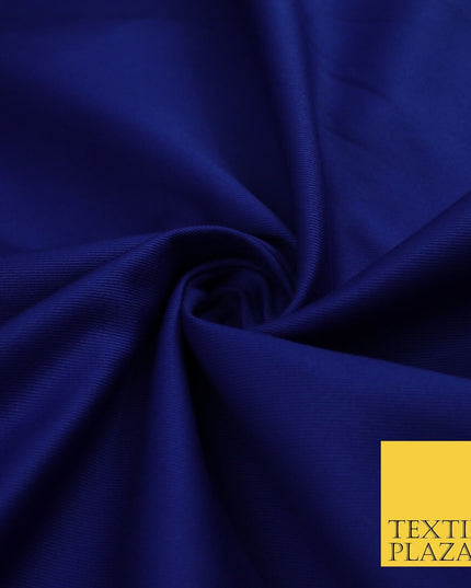 ROYAL BLUE 100% Cotton Drill Fabric Twill Upholstery Uniform Workwear 60" 8660