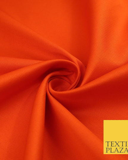 ORANGE 100% Cotton Drill Fabric Twill Upholstery Uniform Workwear Craft 60" 8658