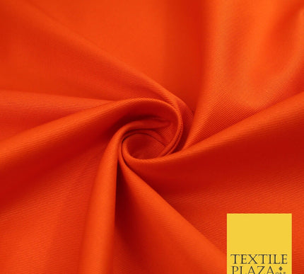 ORANGE 100% Cotton Drill Fabric Twill Upholstery Uniform Workwear Craft 60" 8658