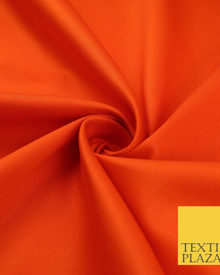 ORANGE 100% Cotton Drill Fabric Twill Upholstery Uniform Workwear Craft 60" 8658