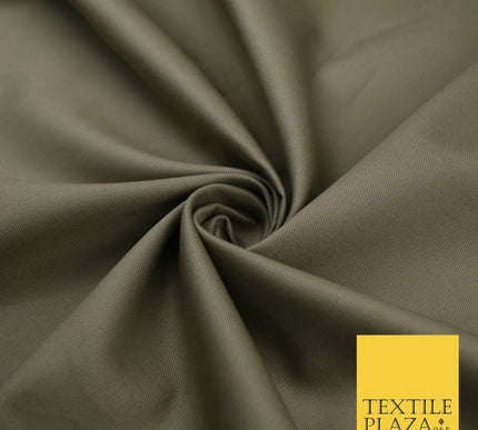 BEIGE 100% Cotton Drill Fabric Twill Upholstery Uniform Workwear Craft 60" 8659