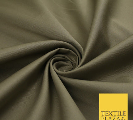 BEIGE 100% Cotton Drill Fabric Twill Upholstery Uniform Workwear Craft 60" 8659
