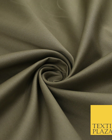 BEIGE 100% Cotton Drill Fabric Twill Upholstery Uniform Workwear Craft 60" 8659