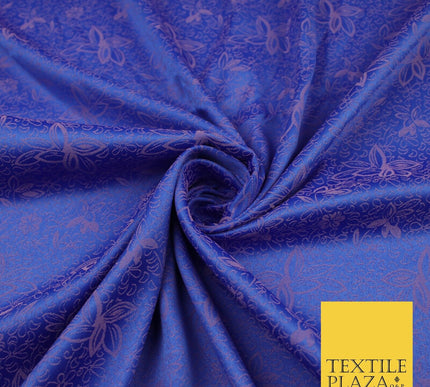 6 COLOURS - Floral Vine Outline Woven Jacquard Dress Fabric 45" Wide