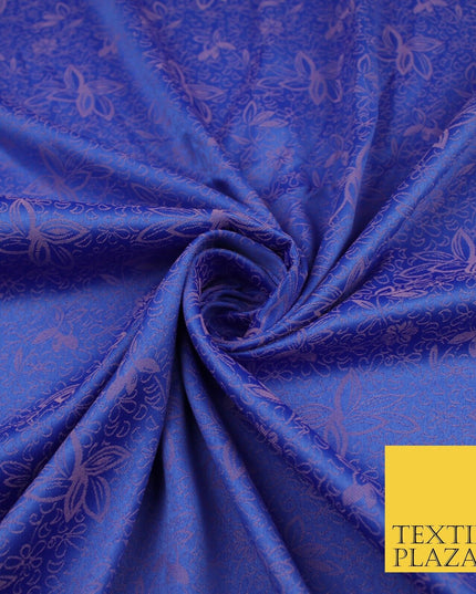 6 COLOURS - Floral Vine Outline Woven Jacquard Dress Fabric 45" Wide