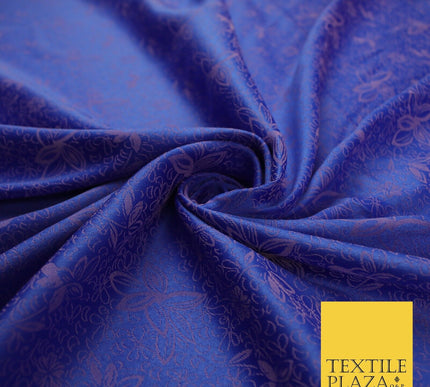 6 COLOURS - Floral Vine Outline Woven Jacquard Dress Fabric 45" Wide