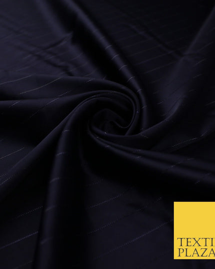 16 COLOURS - Fine Lurex Striped Silky Smooth Sateen Satin Fabric Drape Lining