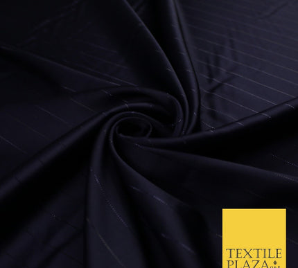 16 COLOURS - Fine Lurex Striped Silky Smooth Sateen Satin Fabric Drape Lining