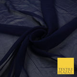 16 COLOURS Premium Plain Dyed Chiffon Fine Soft Georgette Sheer Dress Fabric 58"