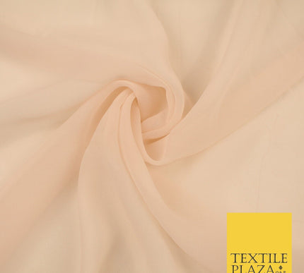 16 COLOURS Premium Plain Dyed Chiffon Fine Soft Georgette Sheer Dress Fabric 58"